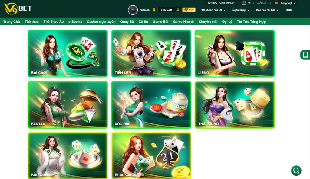 Cách chơi game bài tại nhà cái V9bet